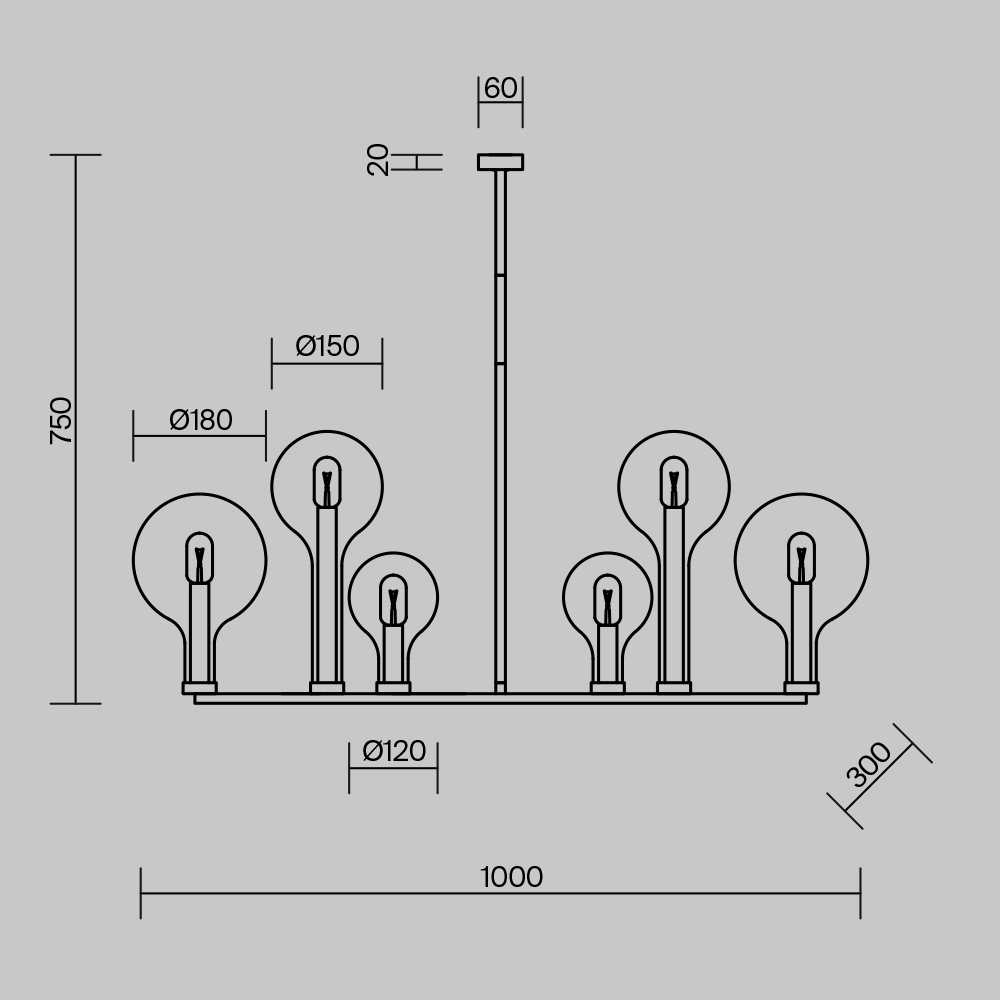 Люстра подвесная Status Е14 в Перми