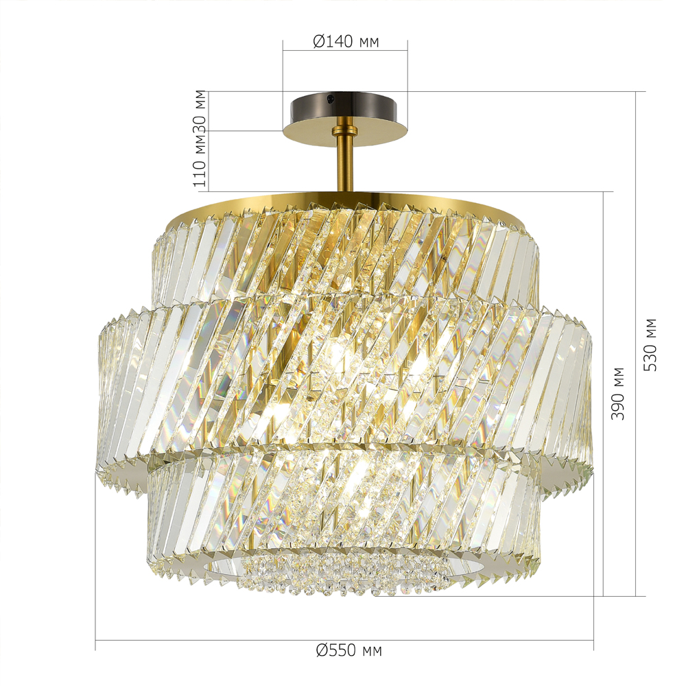 Потолочный светильник в классическом обрамлении Light Connoisseurs Beauty в Перми