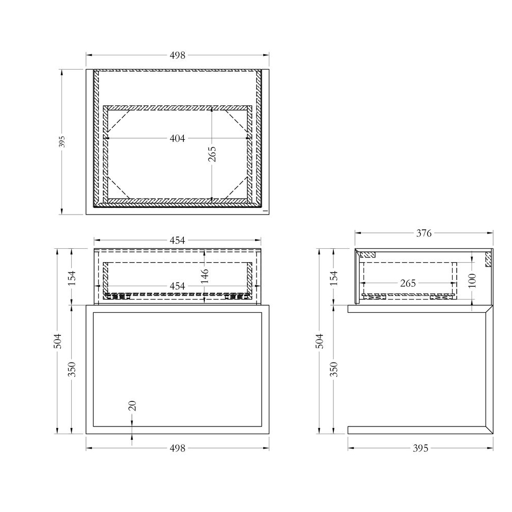 Тумбочка зеркальная с ящиком Mirror Chrome Cabinet в Перми