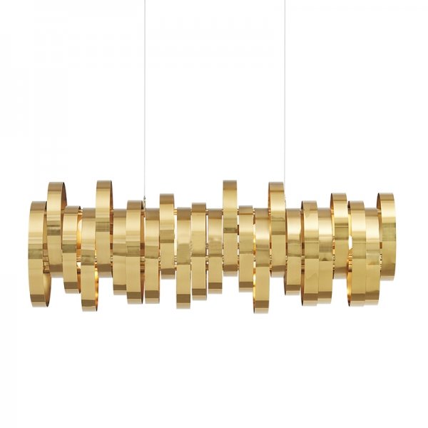 Люстра Brass Belts Chandelier Латунь в Перми | Loft Concept 