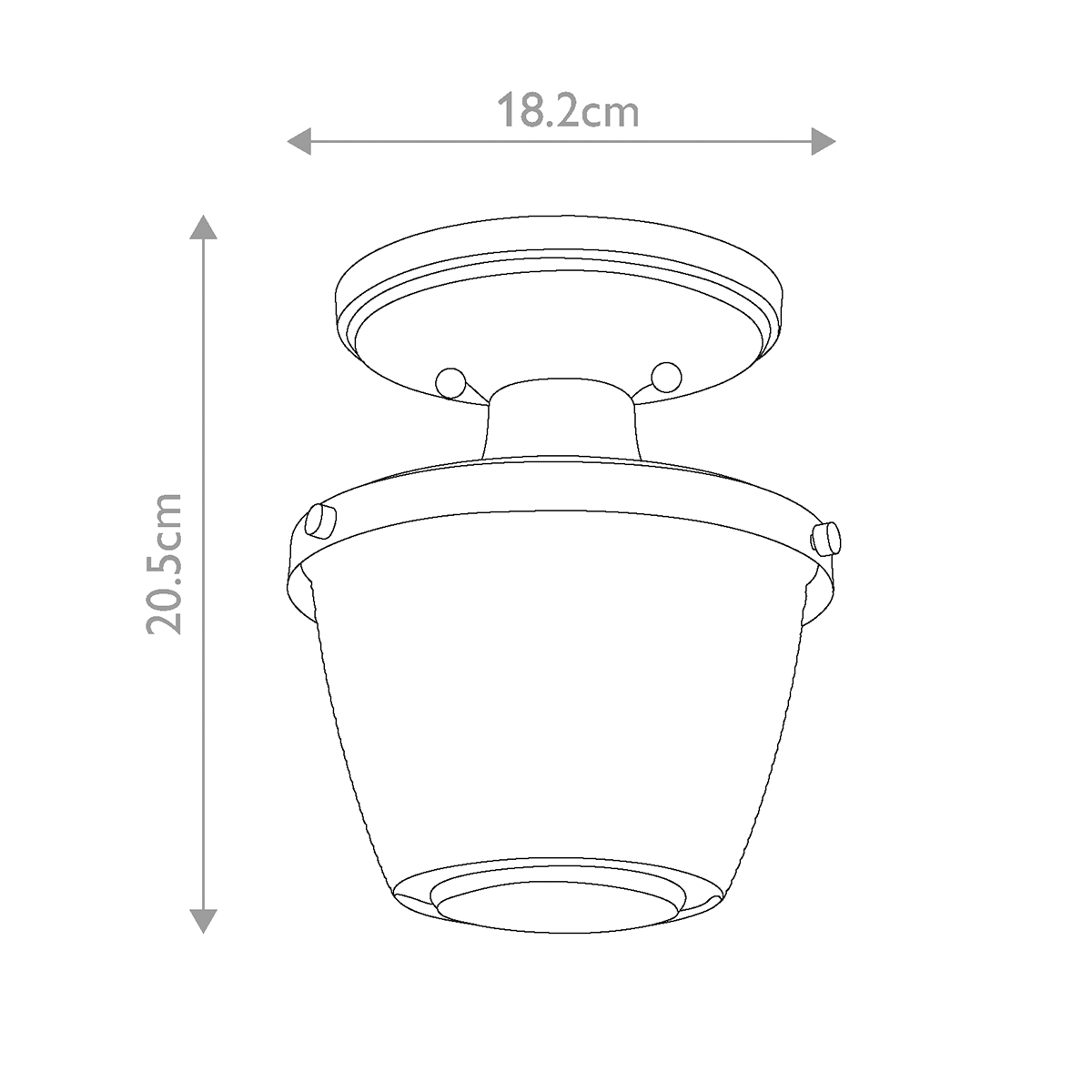Потолочный светильник для ванных комнат с плафоном из прессованного фактурного стекла Quoizel в Перми