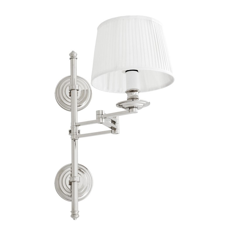 Бра Wall Lamp Favonius Nickel Никель Белый в Перми | Loft Concept 