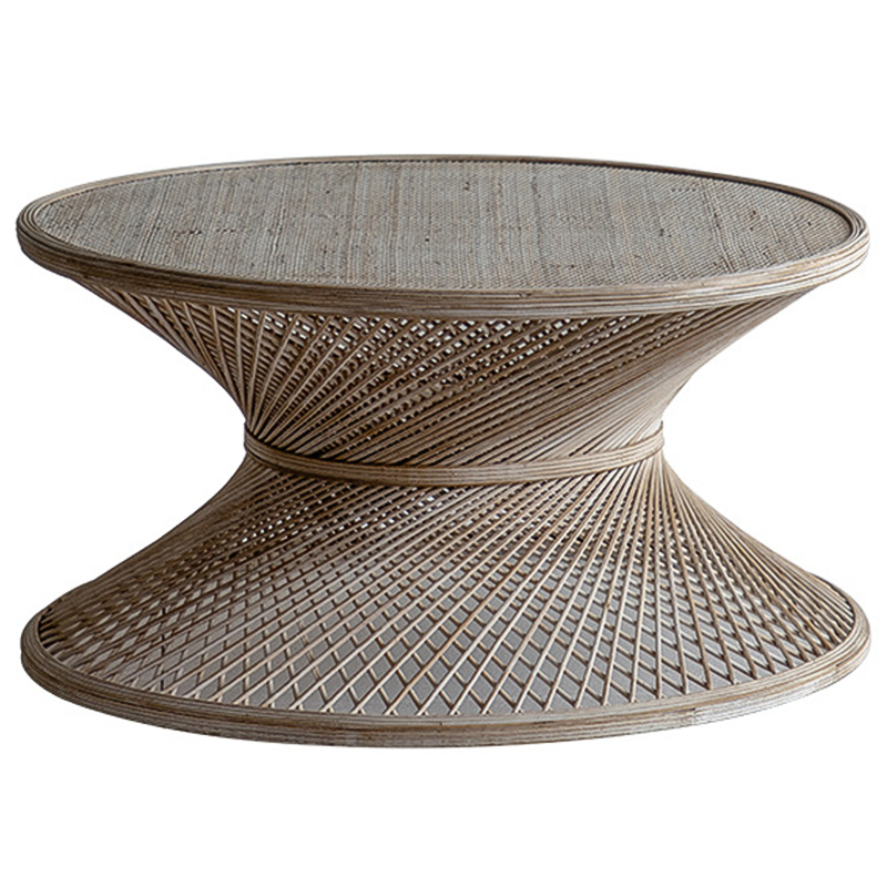 Кофейный стол Zaire Wicker Coffee Table Light Древесина в Перми | Loft Concept 