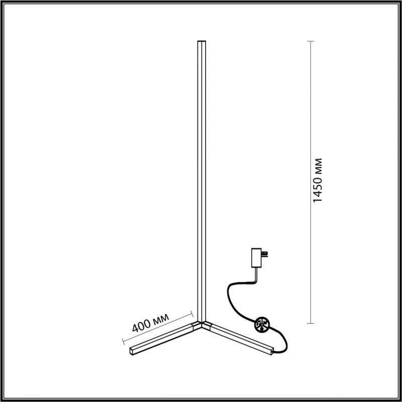 Торшер Светодиодный Trumpet tube 145см в Перми