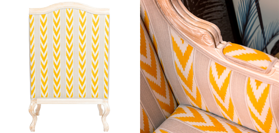 Кресло Ikat Pattern с желтым узором Кресло Ikat Pattern с желтым узором - Loft-Concept в Перми