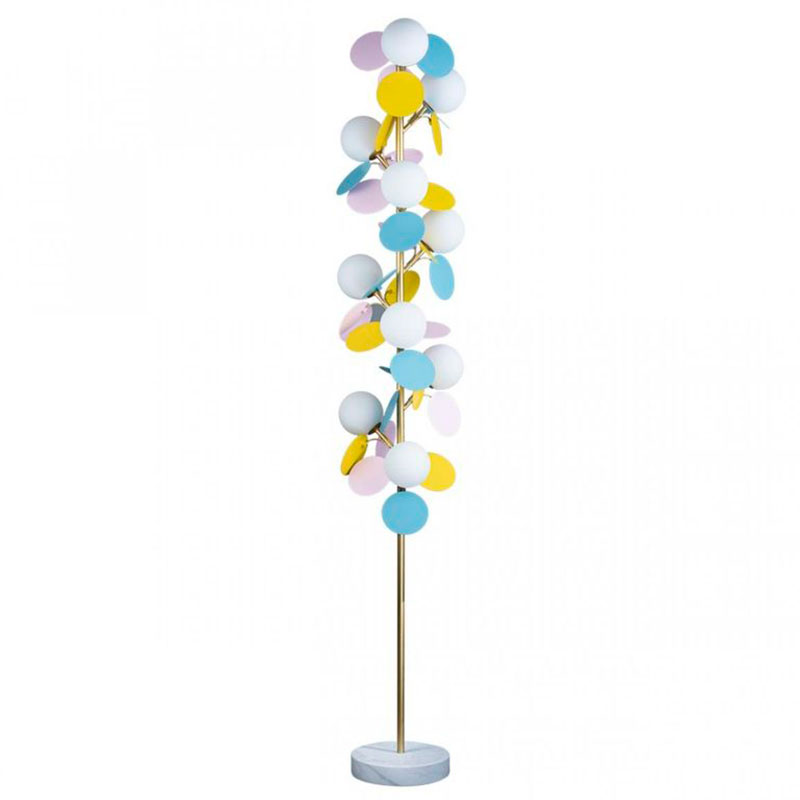 Торшер MATISSE Floor Lamp multicolor Мульти Золотой Белый в Перми | Loft Concept 