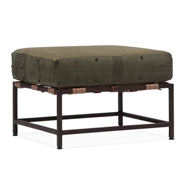 Оттоманка  Olive Military Fabric Ottoman Оливковый в Перми | Loft Concept 