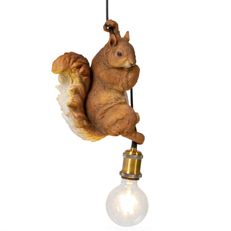 Подвесной светильник Белка Red Squirrel Коричневый в Перми | Loft Concept 