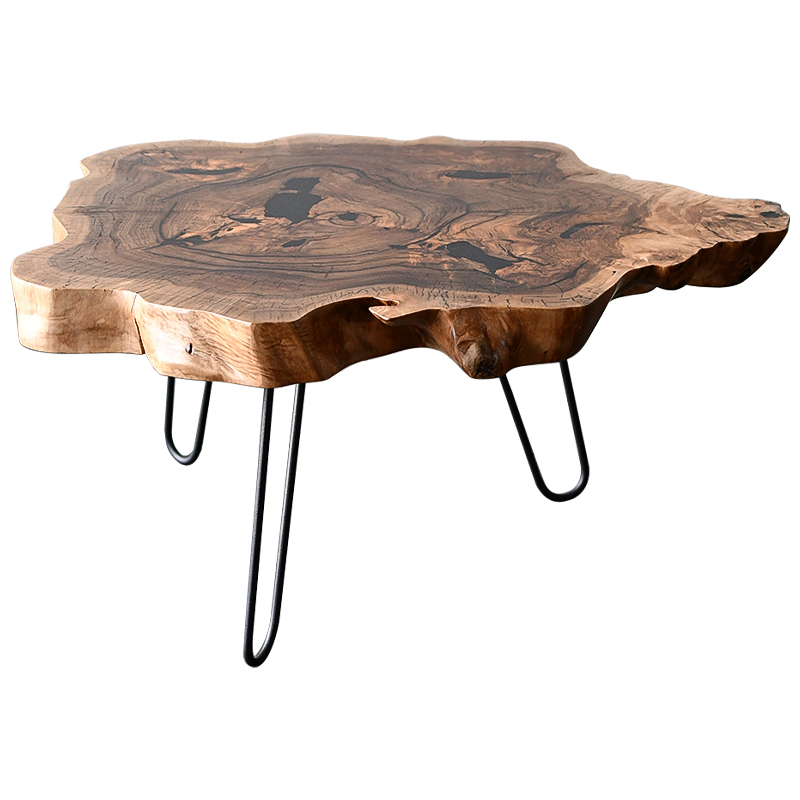 Кофейный стол Rohan Industrial Metal Rust Coffee Table Коричневый Черный в Перми | Loft Concept 