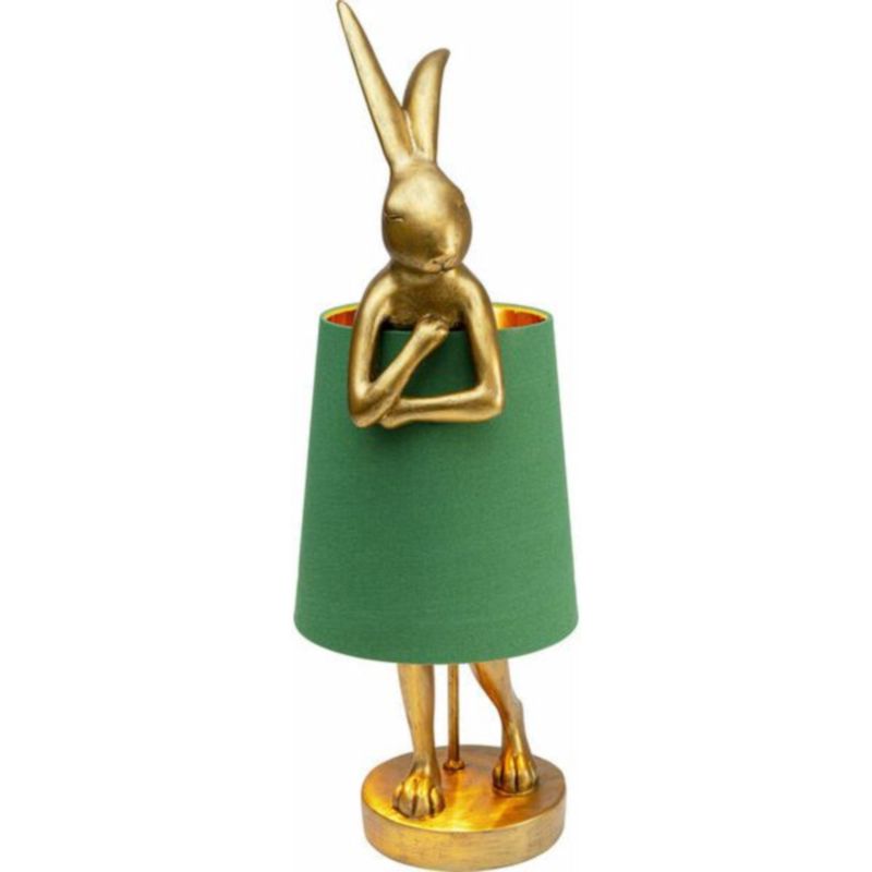 Настольная лампа Golden Hare/ green lampshade Золотой Зеленый в Перми | Loft Concept 