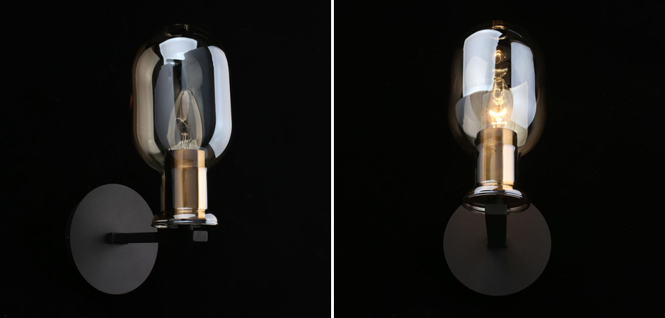 Бра c овальным плафоном Champagne Glass Бра c овальным плафоном Champagne Glass - Loft-Concept в Перми