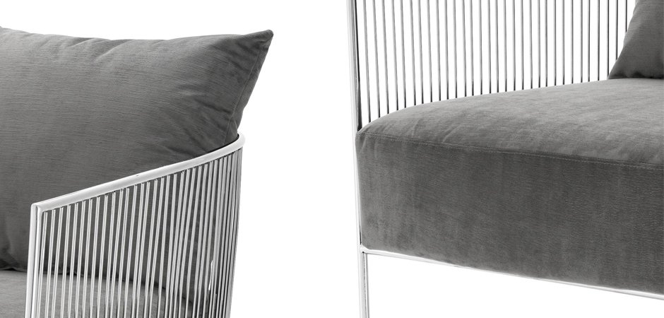 Кресло Eichholtz Chair Knox Stainless Steel Кресло Eichholtz Chair Knox Stainless Steel - Loft-Concept в Перми
