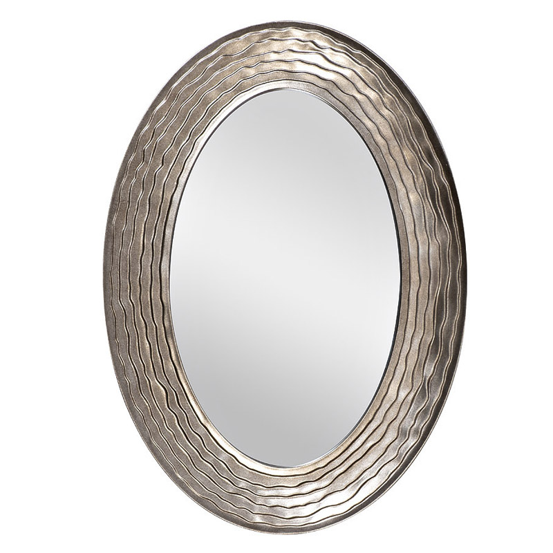 Зеркало Waves Dark Silver Oval Mirror  в Перми | Loft Concept 