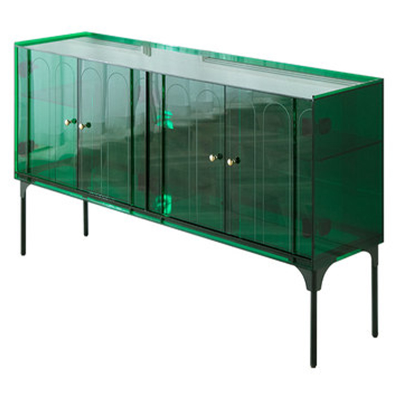 Зеленый комод из акрила Green Acrylic Furniture Chest of Drawers Зеленый в Перми | Loft Concept 