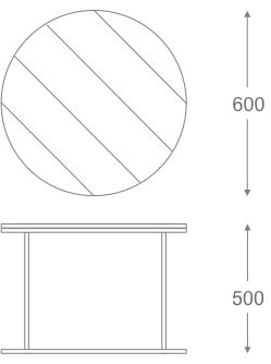 Стол Loft Wooden Round в Перми