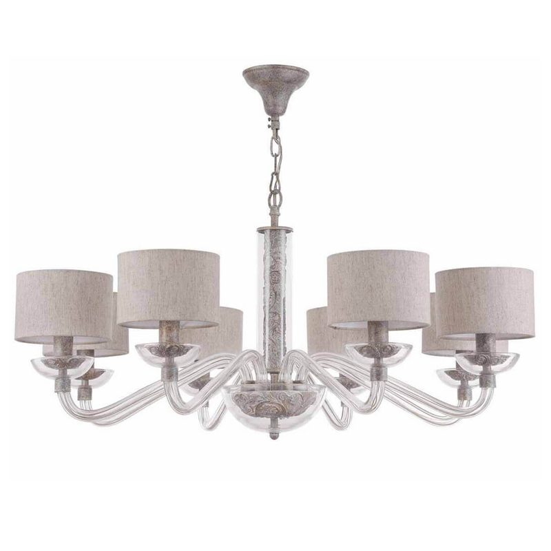 Люстра Sabella Light Chandelier 8 lamp Серый в Перми | Loft Concept 