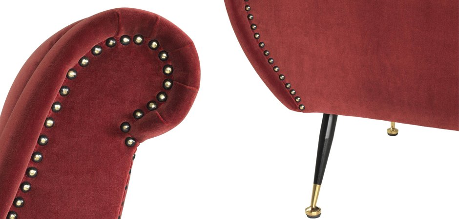 Кресло Eichholtz Chair Giardino Wine Red Кресло Eichholtz Chair Giardino Wine Red - Loft-Concept в Перми