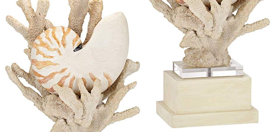 Nautilus Shell and White Coral Table Lamp Nautilus Shell and White Coral Table Lamp - Loft-Concept в Перми