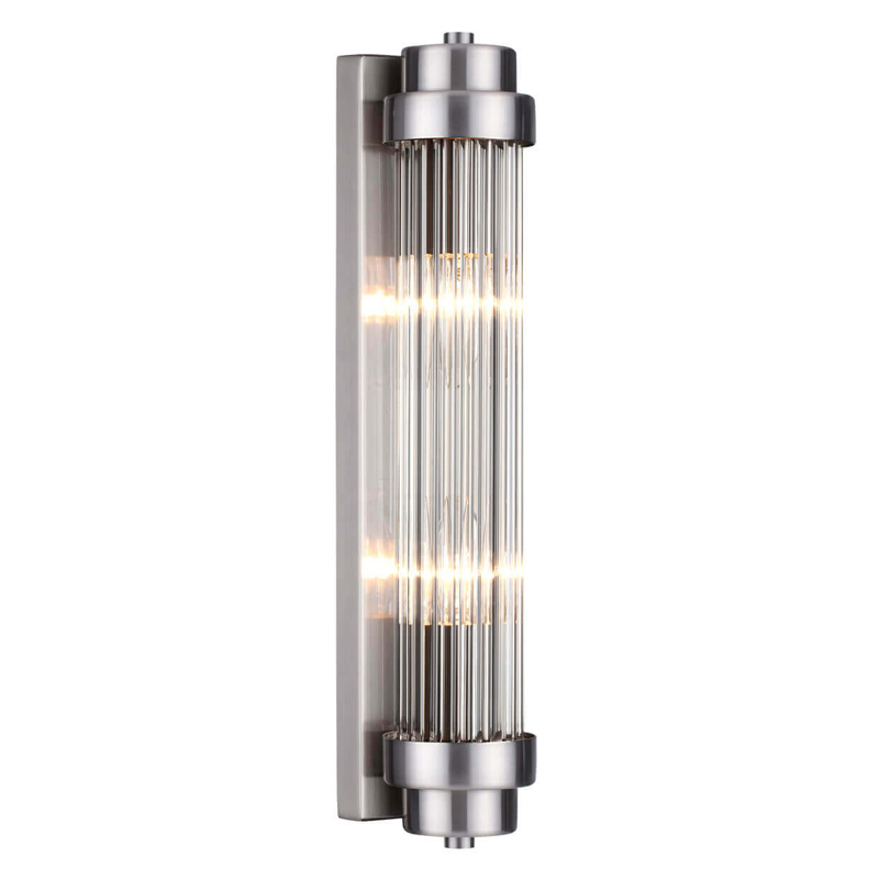 Бра Dirck Glass TUBE Sconce Nickel Никель в Перми | Loft Concept 