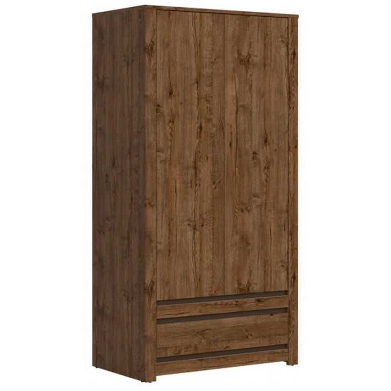 Шкаф Helga Wardrobe две двери Дуб темный в Перми | Loft Concept 