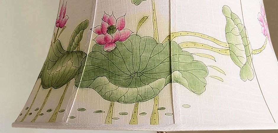 Настольная керамическая лампа Water Lily - фото №1