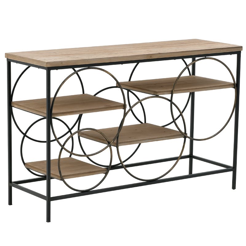 Консоль Circles Loft Console Черный Бежево-серый в Перми | Loft Concept 