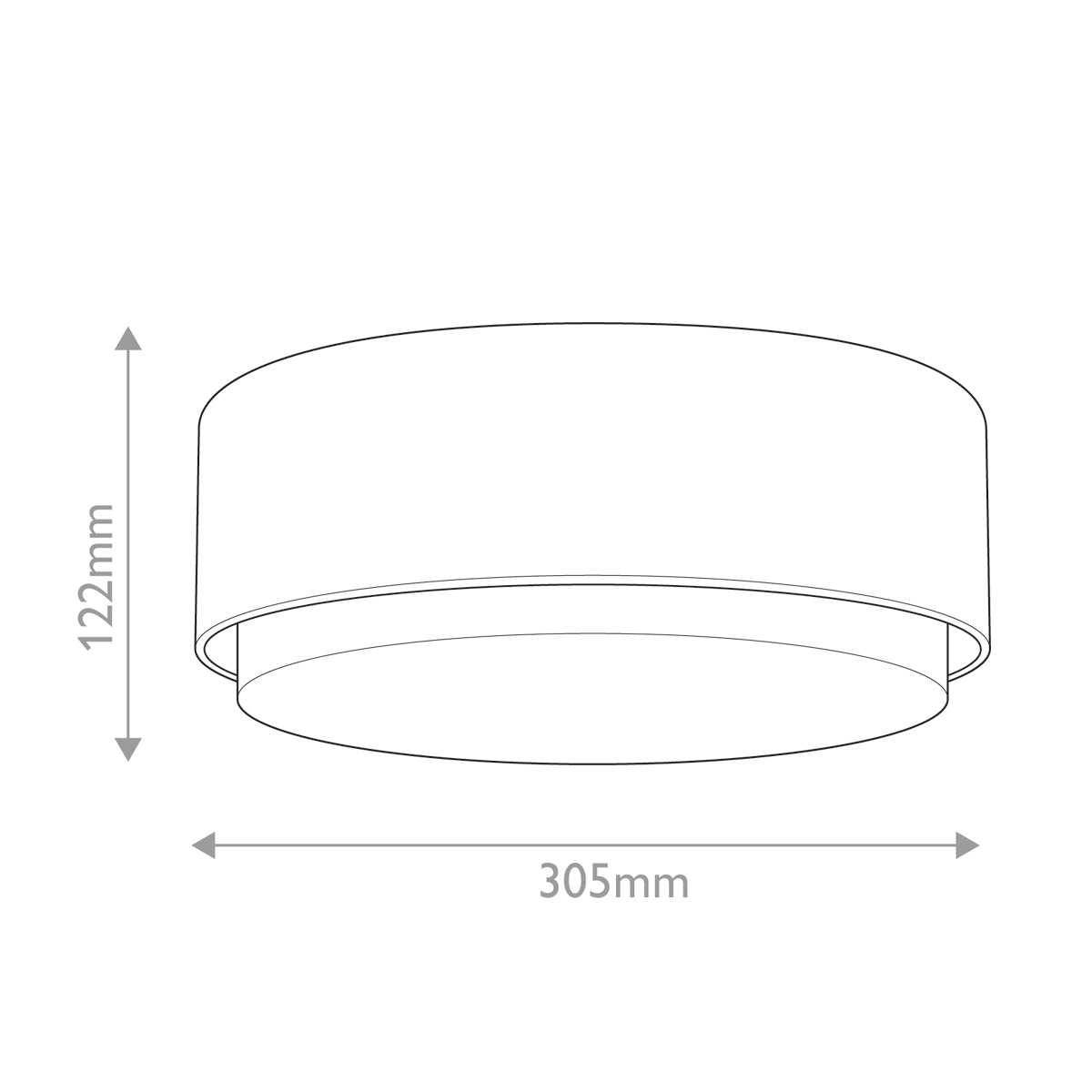 Потолочный светильник круглой формы с белым матовым плафоном Hinkley в Перми