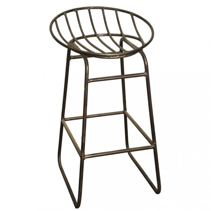 Барный стул Industrial Iron Grille Bar Stool Латунь в Перми | Loft Concept 