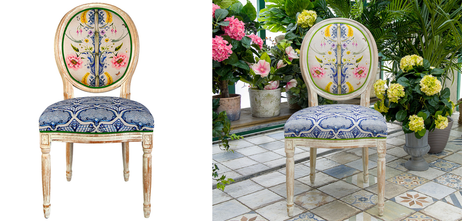 Стул Blue Flower Waltz Stool Стул Blue Flower Waltz Stool - Loft-Concept в Перми