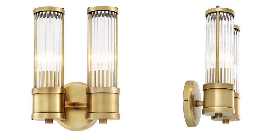 Бра Wall Lamp Claridges Dual Brass - Loft-Concept в Перми