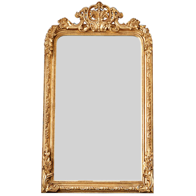 Зеркало Aged Gold Mirror Винтажное Светлое Золото Античное зеркальное стекло в Перми | Loft Concept 