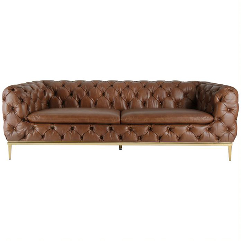 Диван Dorsten Sofa brown leather Коричневый в Перми | Loft Concept 