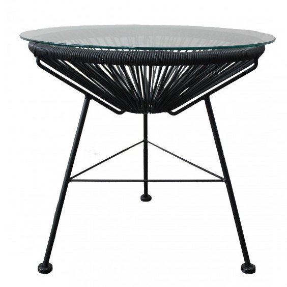 Приставной стол Acapulco side table Black Морская синь Желтый Черный Белый Зеленый Оранжевый в Перми | Loft Concept 