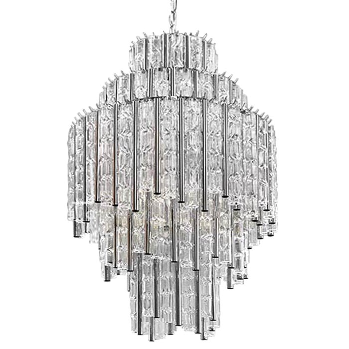 Люстра Chandelier Gigi M Прозрачное Стекло Хром в Перми | Loft Concept 