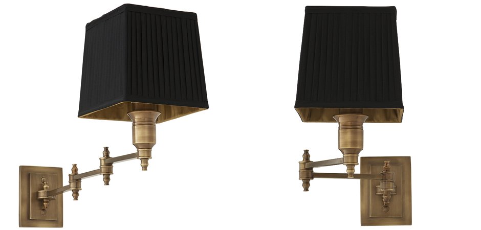 Бра Wall Lamp Lexington Swing Brass+Black Бра Wall Lamp Lexington Swing Brass+Black - Loft-Concept в Перми