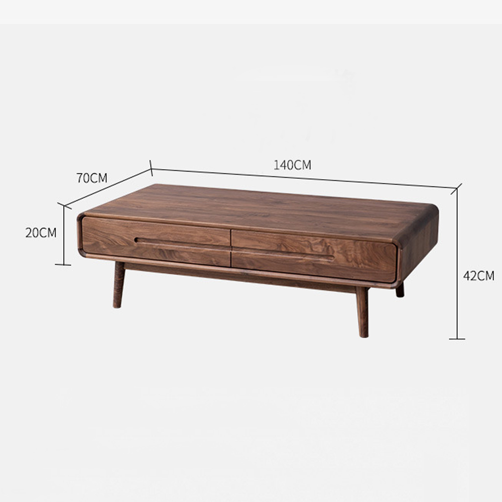 Кофейный стол из массива дерева с выдвижными ящиками Coffee Walnut Table Кофейный стол из массива дерева с выдвижными ящиками Coffee Walnut Table в Перми
