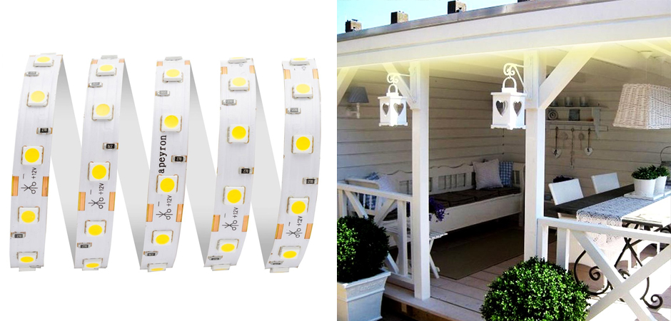 Светодиодная влагозащищенная лента 14,4W/m 60LED/m 5050SMD теплый белый 5M Светодиодная влагозащищенная лента 14,4W/m 60LED/m 5050SMD теплый белый 5M - Loft-Concept в Перми