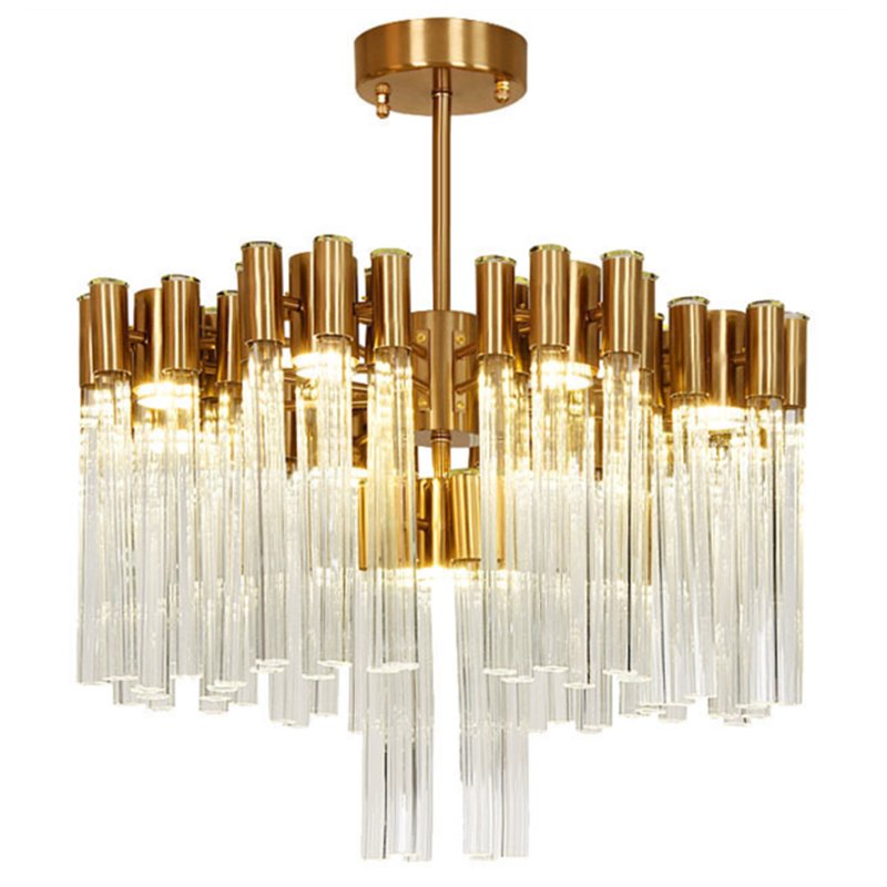 Люстра Contemporary chandelier crystal brass 65 Глянцевое золото Прозрачное Стекло в Перми | Loft Concept 