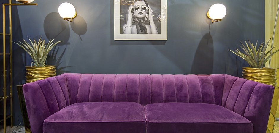 Диван Art Deco Purple Sofa Диван Art Deco Purple Sofa - Loft-Concept в Перми