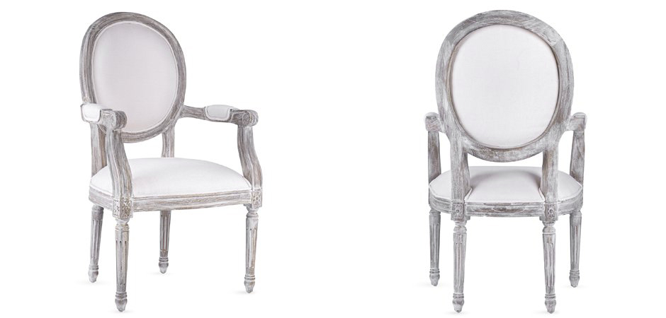 Стул REGENCY MEDALLION ARMCHAIR Avory Linen Стул REGENCY MEDALLION ARMCHAIR Avory Linen - Loft-Concept в Перми