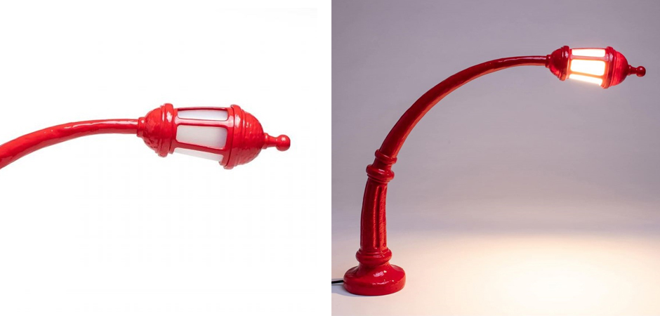 Настольная лампа Seletti Street Lamp Red Настольная лампа Seletti Street Lamp Red - Loft-Concept в Перми