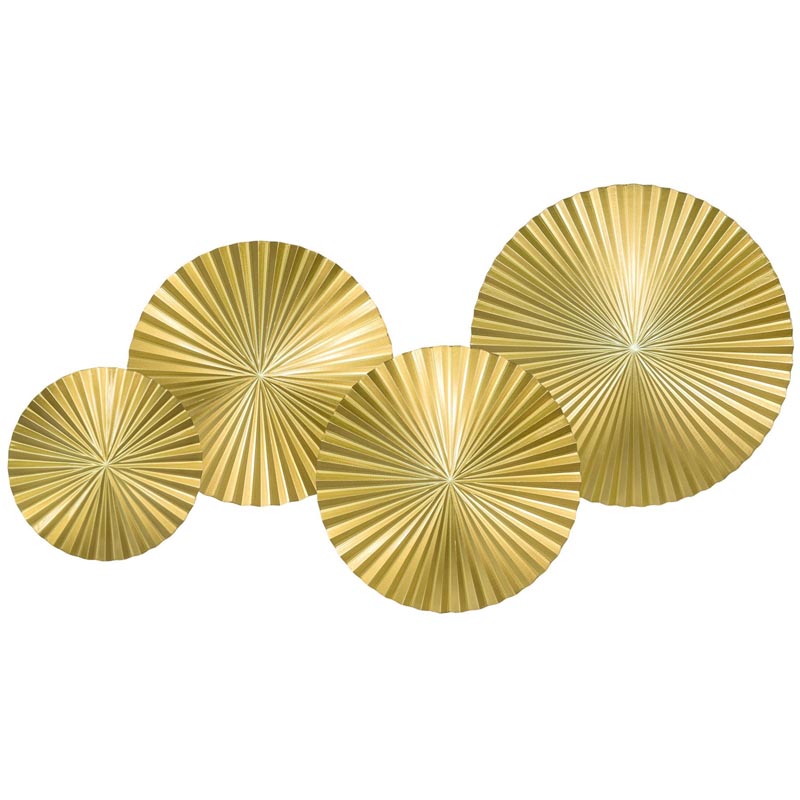 Арт-объект Apollo Gold Wall Plaque Disc 4 Золотой в Перми | Loft Concept 