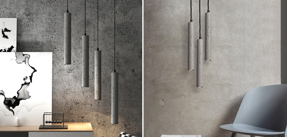 Подвесной светильник Concrete Pipe Подвесной светильник Concrete Pipe - Loft-Concept в Перми