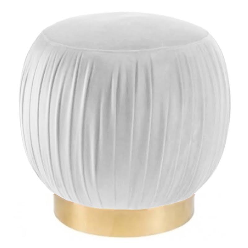 Оттоманка Art Deco Turban white Золотой в Перми | Loft Concept 