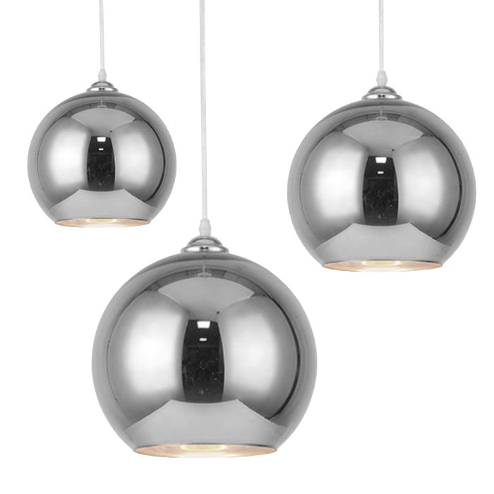 Подвесной светильник SILVER mirror shade modern pendant Хром в Перми | Loft Concept 