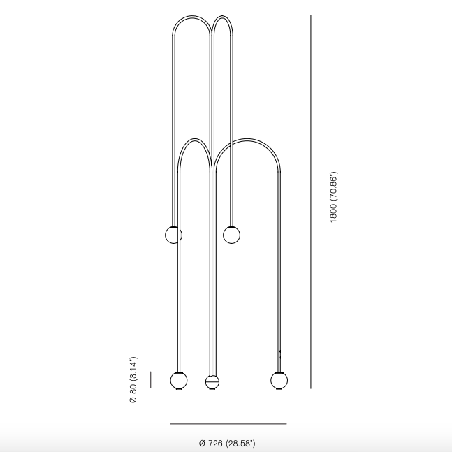 Торшер Michael Anastassiades Fontana Amorosa Crossette в Перми