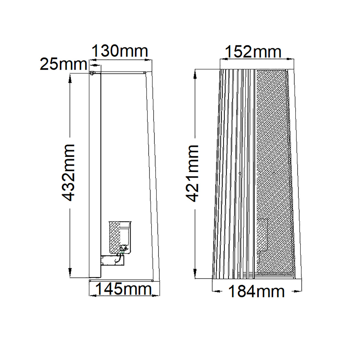 Бра с черными вертикальными линиями Kichler в Перми