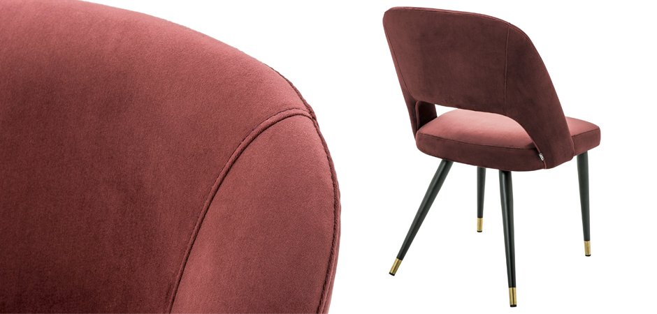 Стул Eichholtz Dining Chair Cipria Bordeaux Стул Eichholtz Dining Chair Cipria Bordeaux - Loft-Concept в Перми