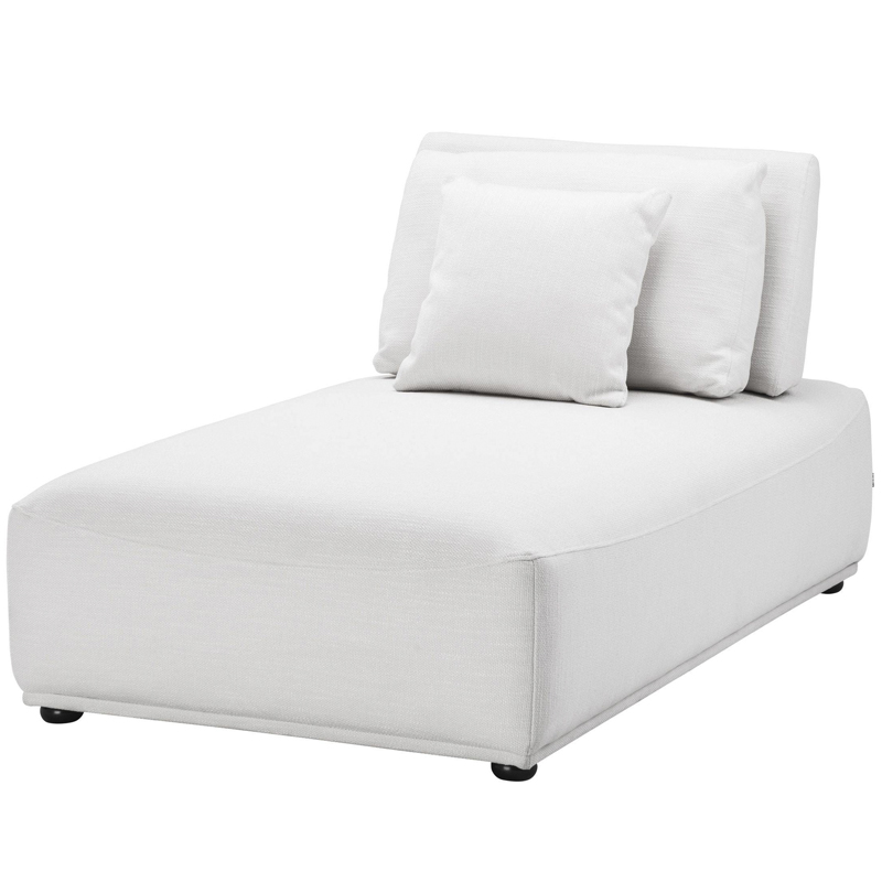 Кресло Eichholtz Chaise Longue Mondial white Белый Черный в Перми | Loft Concept 