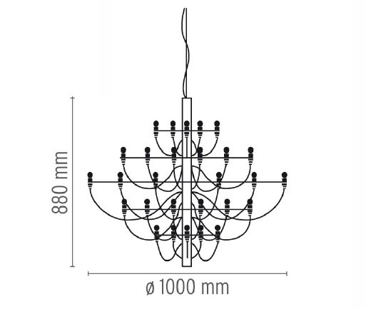 Люстра Flos 2097 50 Brass в Перми